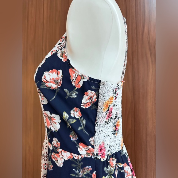 Mlle Gabrielle Dress Women High Low Mixed Print Maxi Size M - Picture 7 of 13